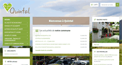 Desktop Screenshot of mairie-quintal.fr